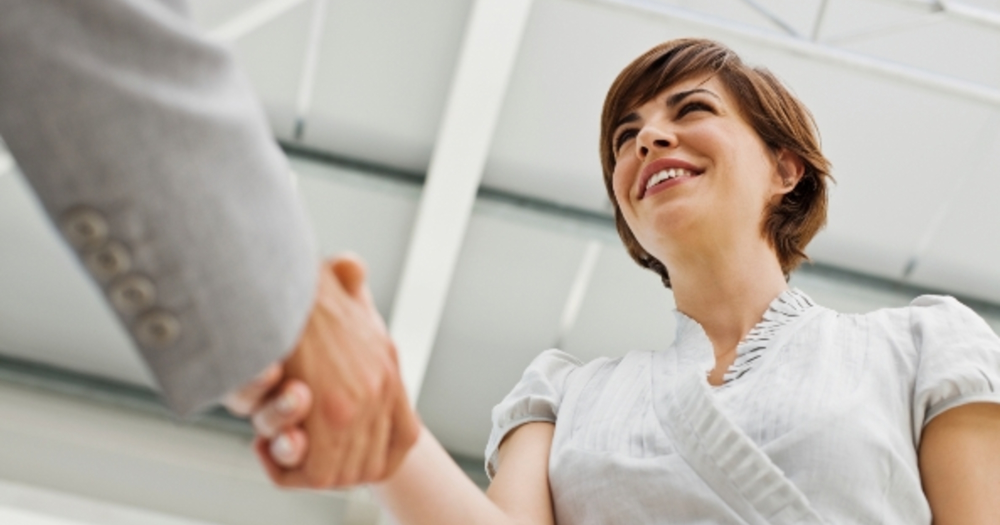 Woman Shaking Hands